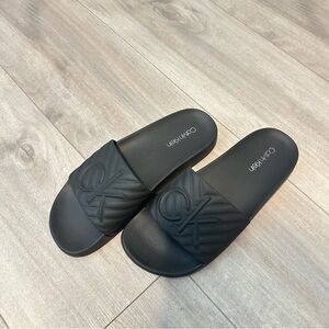 Calvin Klein Black Slide Sandals